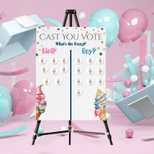 Pink or Blue Ice Cream Gander Reveal Party