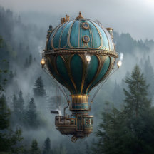 Steampunk Hot Air Balloons