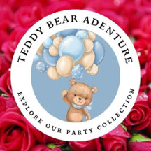  Blue Teddy Birthday Party