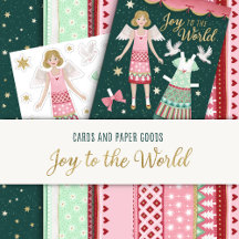 Joy to the World Christmas Cards and Paper Goods