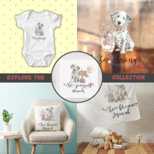 Nursery decor for Dalmatian dog lovers
