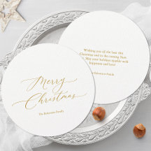 Elegant Gold Script Christmas Collection