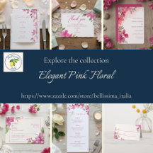 Elegant Pink Floral Watercolor Wedding