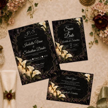 Moody Calla Lily Butterfly Wedding