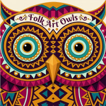 Folk Art Owls