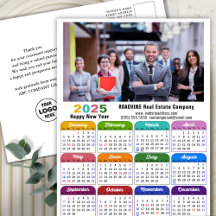 2026 Calendar Business Holiday Postcards 