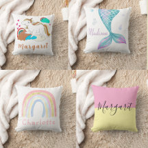 Cute Kids Room Throw Pillow