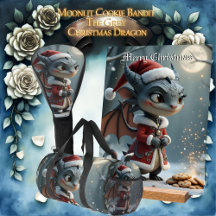 Moonlit Cookie Bandit – The Grey Christmas Dragon.