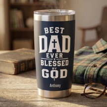 Best Dad Ever Blessed by God Christian Dad Gifts