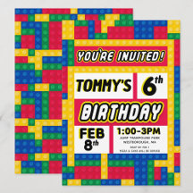 Brick Builder Custom Birthday Party