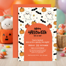 Cute Ghost & Pumpkin Halloween Party Collection