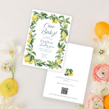 Lemon Butterfly Baby Shower Theme
