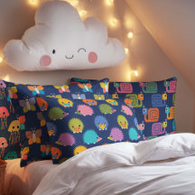 Cute Animal Pillowcases on Blue