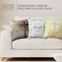 Scripture Bible Verse Throw Pillows