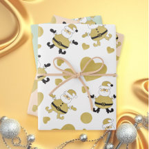 Cute Golden Santa