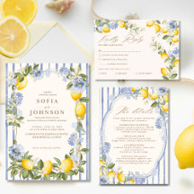 La Dolce Vita Mediterranean Blue Wedding