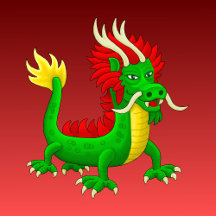 Beautiful Hand Drawn Chinese Dragon