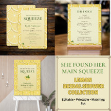 She Found Her Main Squeeze Bridal Shower Suite