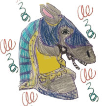 TJ Designs Horse Illustration