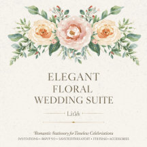 Elegant Floral Wedding Stationery Suite