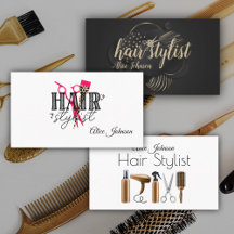 Hair Stylist bussiness cards