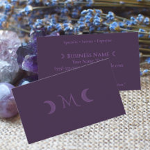 Crescent Moons Business Suite - Dusty Violet