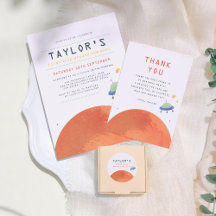 First Trip Around The Sun Outer Space Boy Birthday