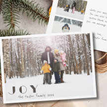Holiday Christmas Modern Minimalist Photo Cards 