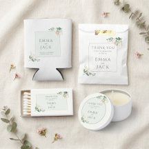 Soft Pink Floral Botanical Wedding Collection