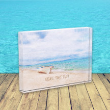 Pastel Watercolor Tropical Beach -MPS