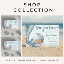 Sea You Soon Mermaid Baby Shower