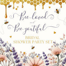 Bee-loved and Bee-youtiful Bridal Shower Party Set