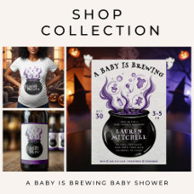 A Baby is Brewing Cauldron Halloween Baby Shower