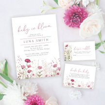 Pink Baby in Bloom Baby Shower