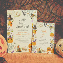 A Little Boo Ghost & Pumpkin Halloween Baby Shower