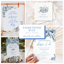 Floral Something Blue Bridal Shower