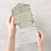 Wedding All In One Invitation