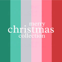 Merry Christmas in red and green