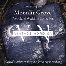Moonlit Grove Celestial Wedding Stationery