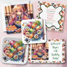 Sushi and Ramen Themed Birthday Party for Girls