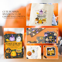Cute Spooktacular Fun Halloween Costume Pumpkin