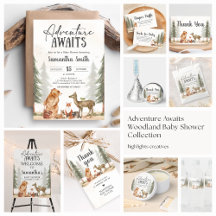 Woodland Adventure Awaits Baby Shower | BS85