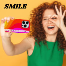 Waves of Retro and custom name phone case