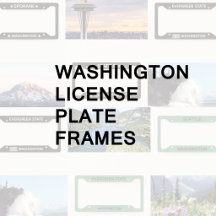 Washington License Plate Frames