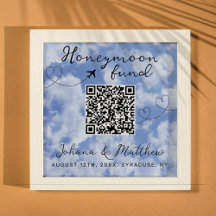 Modern Honeymoon Fund Signs