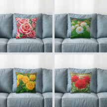 Floral Throw Pillows