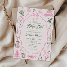 Pink Christmas Baby Shower