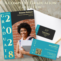 Turquoise Modern Graduation Photo Collection