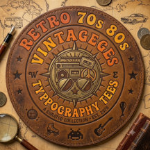 Retro 70s 80s Vintage Typography Tees
