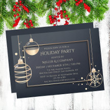Corporate Christmas Party Invitations 